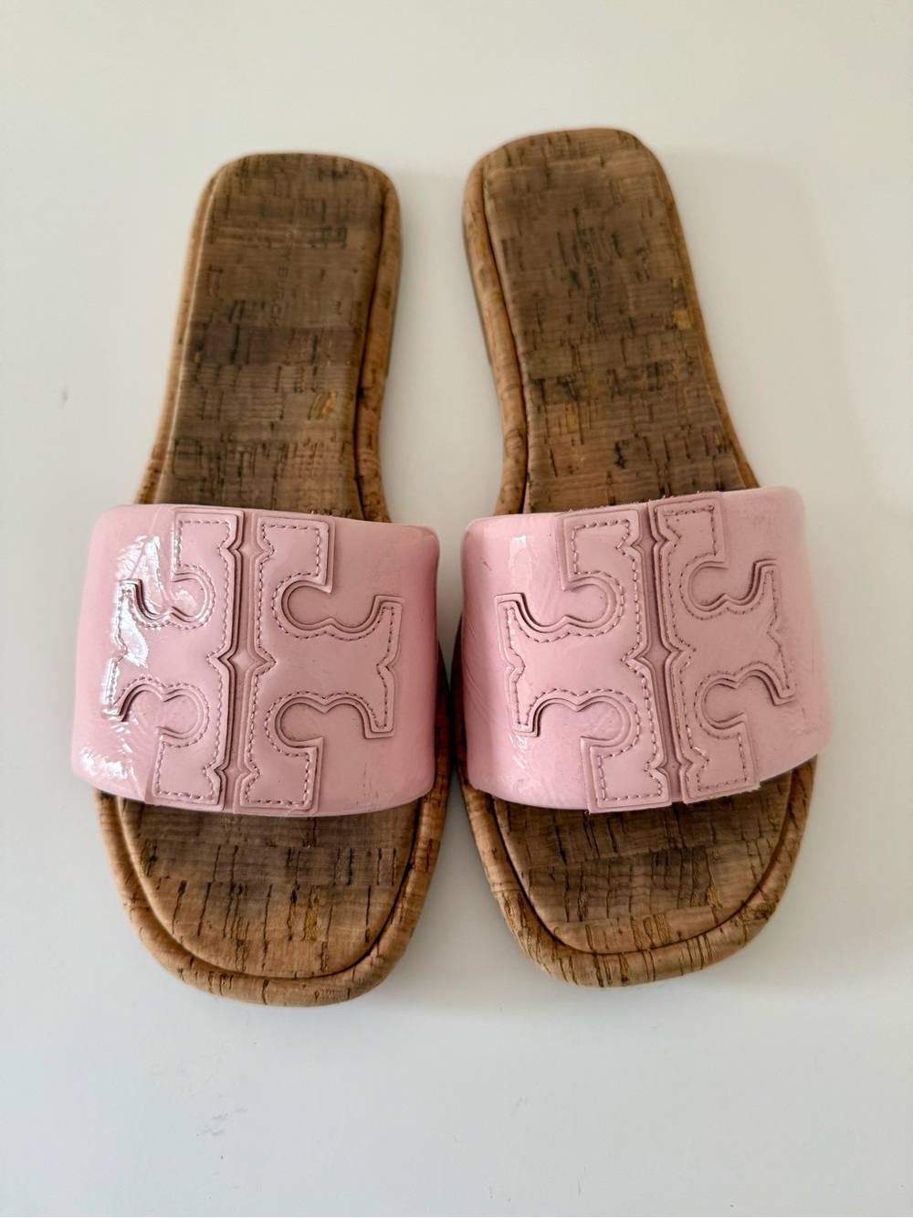 Tory Burch Pink Double T Sport Slide Size 9